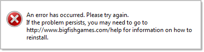 Need to reinstall big fish game manager