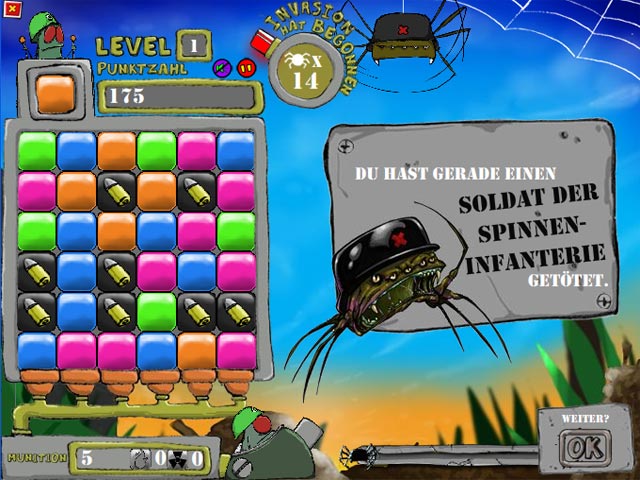 Lt. Fly vs. the Spiders from Above Screenshots
