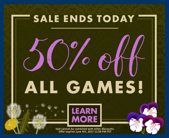 Last Day for 50% Off ALL Games!