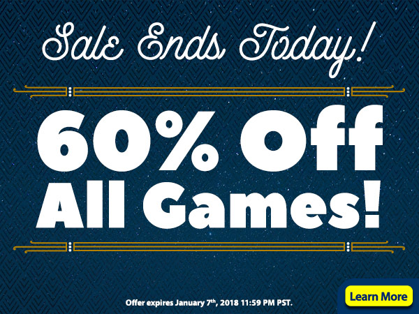 60% off all games
