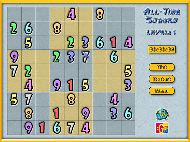 All-Time Sudoku Screenshot http://games.bigfishgames.com/en_alltimesudoku/screen2.jpg