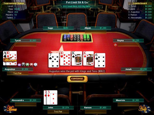 Big Fish Games Texas HoldEm Screen Shot 1