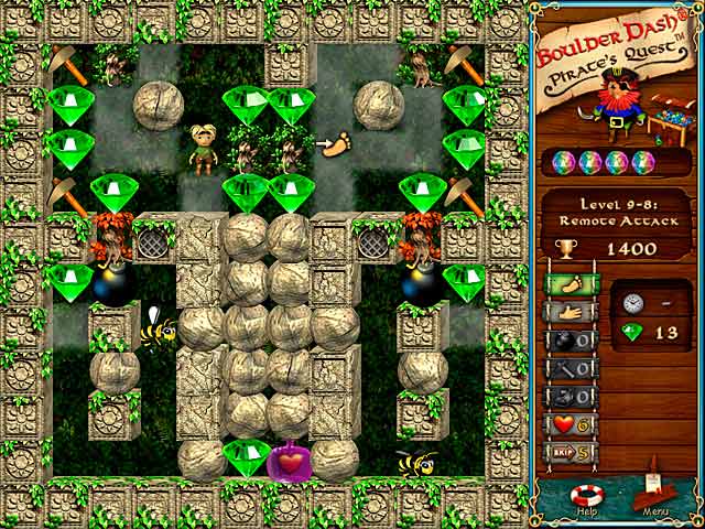Boulder Dash-Pirate's Quest Screenshot http://games.bigfishgames.com/en_boulder-dashpirates-quest/screen2.jpg