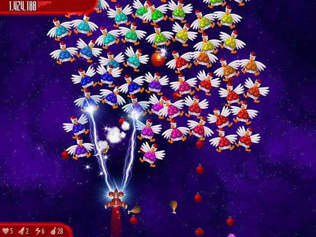 Chicken Invaders: Ultimate Omelette Christmas Edition Screenshot http://games.bigfishgames.com/en_chicken-invaders-4-christmas-edition/screen1.jpg