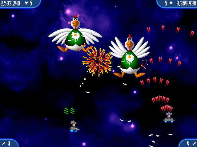 Chicken Invaders 2 Screen Shot 1