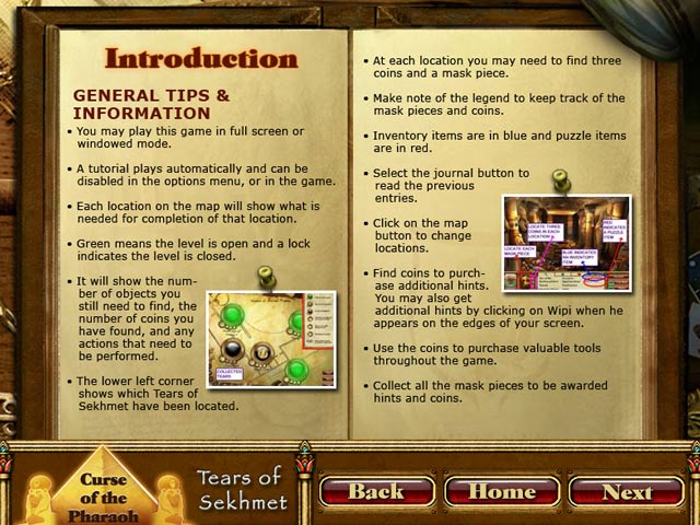 Curse of the Pharaoh: Tears of Sekhmet Strategy Guide Screenshots