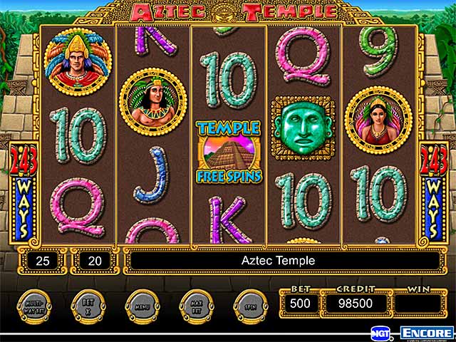 Free Aztec Temple Slot Machine