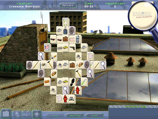 Mahjongg Investigation - Under Suspicion Screen Shot
