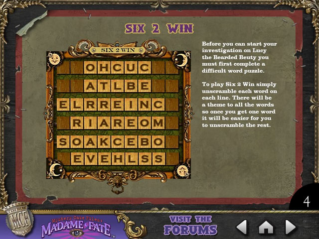 Mystery Case Files: Madame Fate ™ Strategy Guide Screen Shot 2