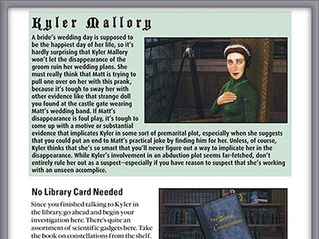 Nancy Drew: The Haunting of Castle Malloy Strategy Guide Screen Shot 1