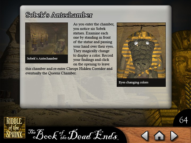 Riddle of the Sphinx Strategy Guide Screen Shot 2