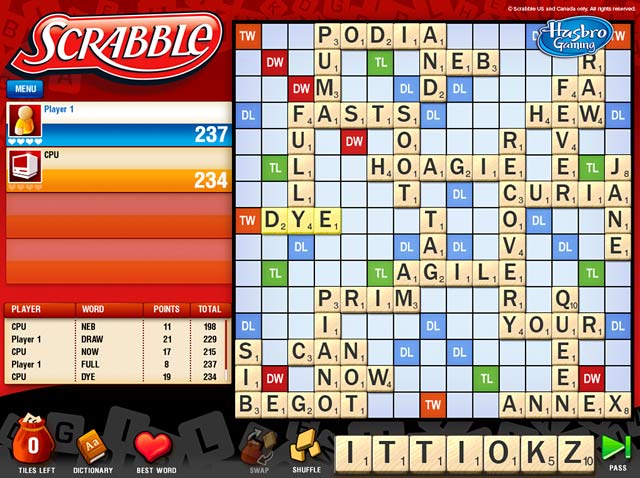 free scrabble game online against computer