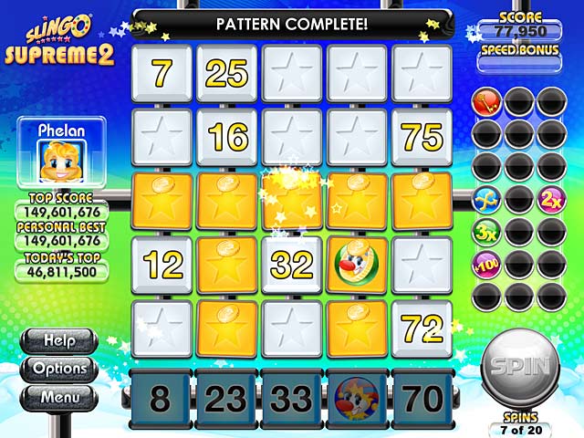 Slingo Supreme 2 Screenshot http://games.bigfishgames.com/en_slingo-supreme-2/screen1.jpg