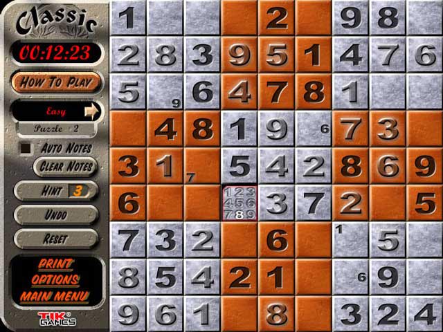 Sudoku Latin Squares Screen Shot 1