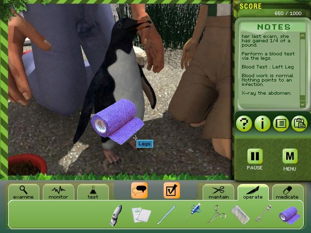 Zoo Vet Screen Shot 1