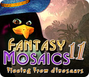 Fantasy Mosaics 11: Fleeing from Dinosaurs for Mac Game